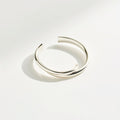 Silver Double Band Open Ring